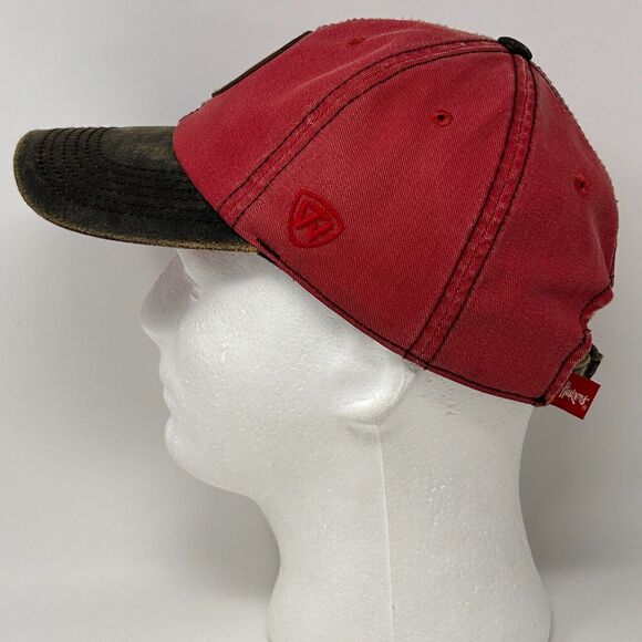 Nebraska Cornhuskers Dad Hat Baseball Cap UNL University Huskers Strapback Red - Picture 6 of 9